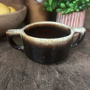 Pfaltzgraff Vintage Brown glaze open sugar bowl